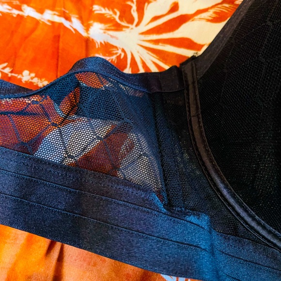 Honey Birdette black Vicki Vette bra 14E new with tags zip front/leather holster - Picture 6 of 12